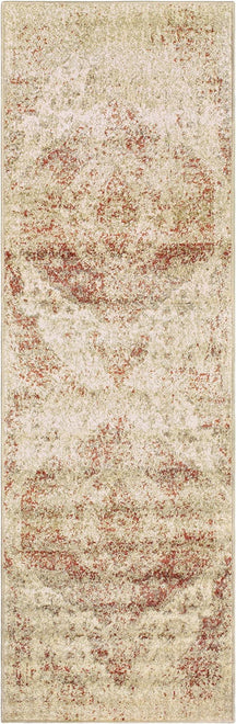Heavily Distressed Oriental Medallion Area Rug