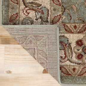 Heritage Traditional Floral Scroll Indoor Runner or Area Rug