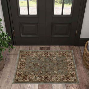 Heritage Traditional Floral Scroll Indoor Runner or Area Rug