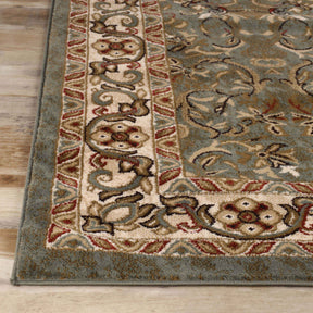 Heritage Traditional Floral Scroll Indoor Runner or Area Rug