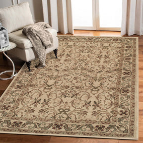Heritage Traditional Floral Scroll Indoor Runner or Area Rug