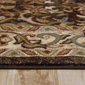 Heritage Traditional Floral Scroll Indoor Runner or Area Rug