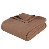 Metro Chevron Zig-Zag Modern All-Season Cotton Blanket