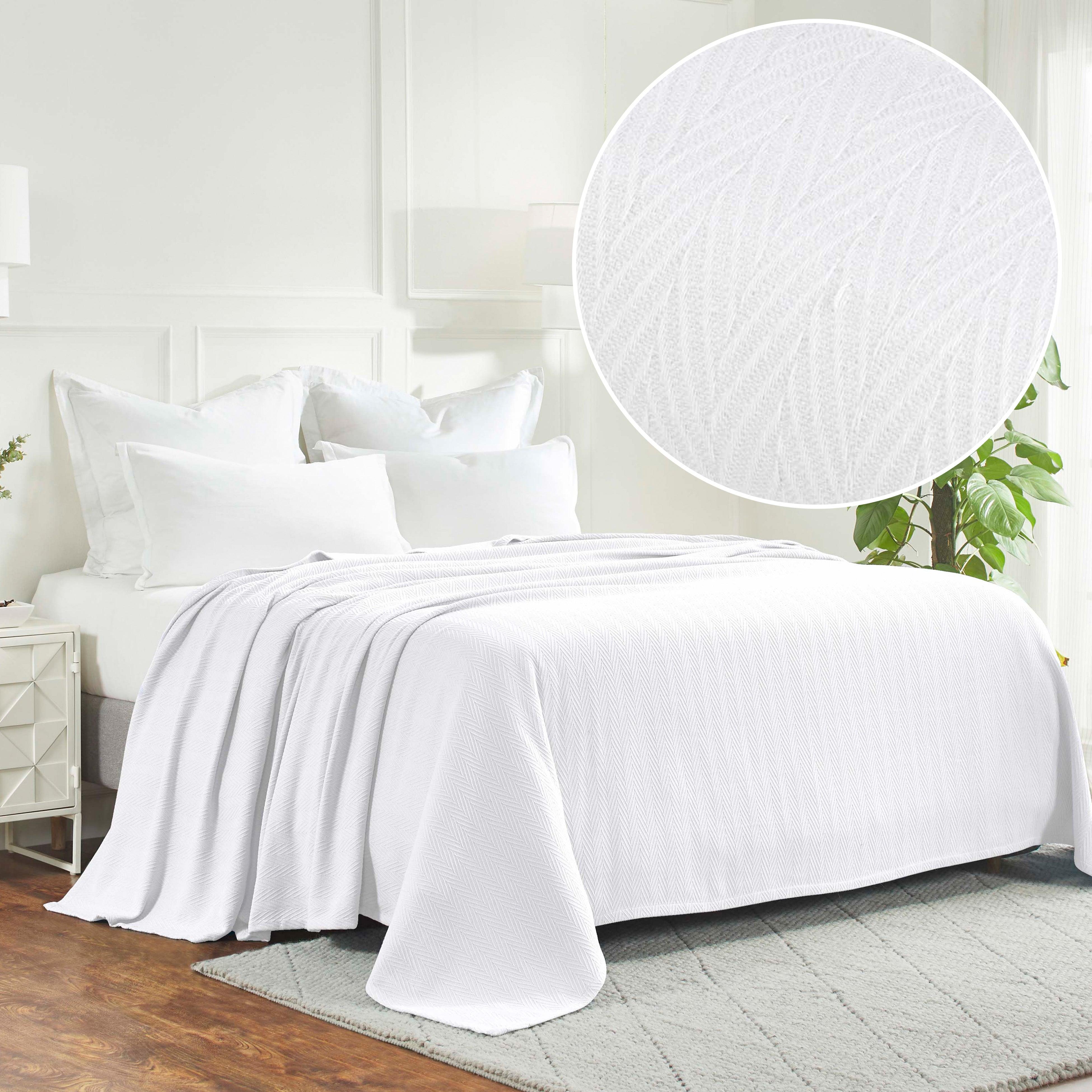 Metro Chevron Zig-Zag Modern All-Season Cotton Blanket