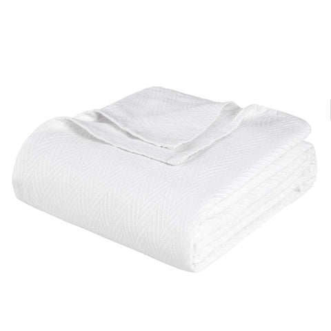 Lightweight Cotton Blanket – Metro Chevron, All-Season Bedding