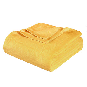 Metro Chevron Zig-Zag Modern All-Season Cotton Blanket