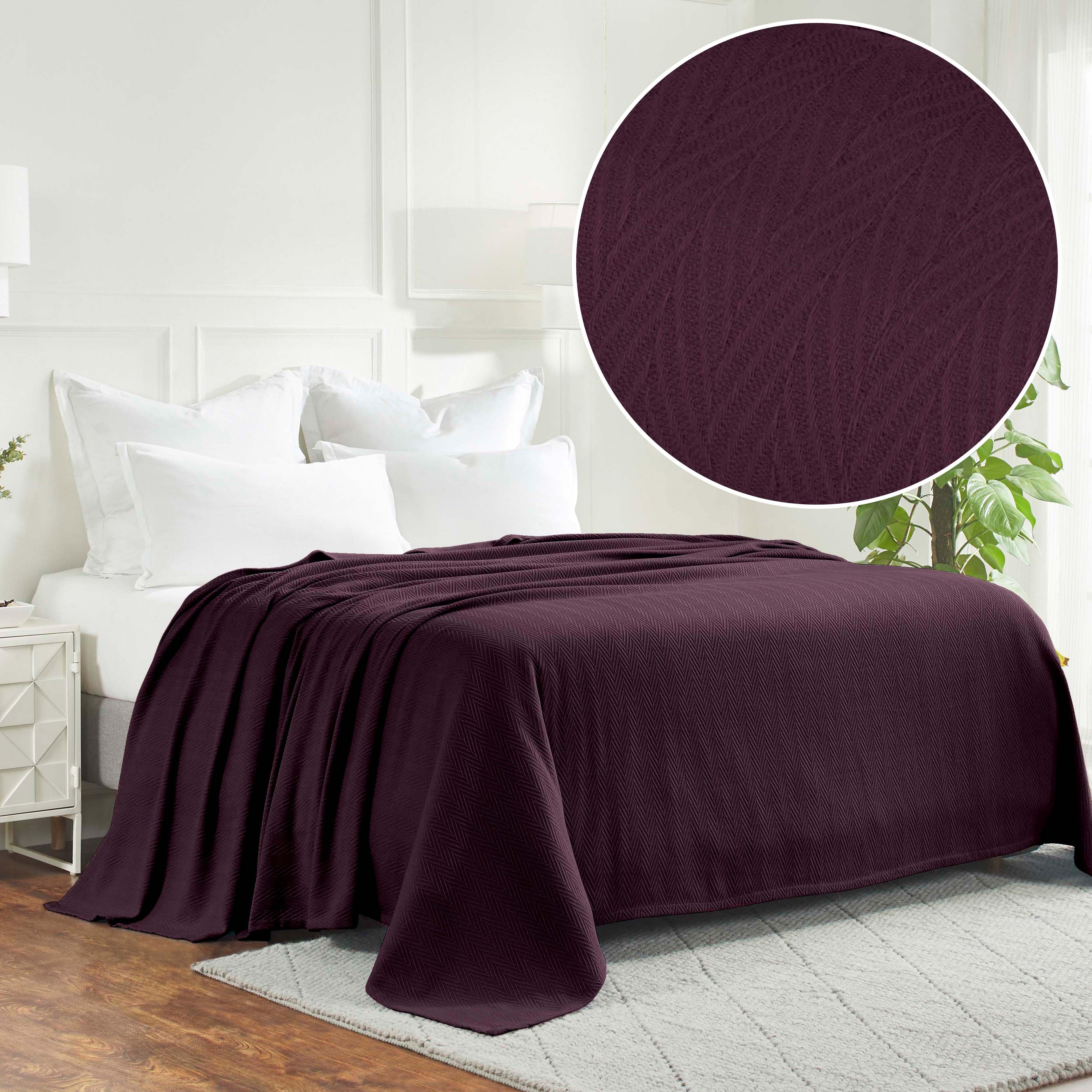 Metro Chevron Zig-Zag Modern All-Season Cotton Blanket