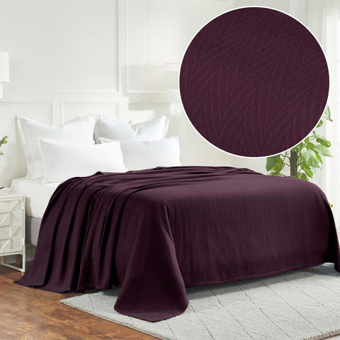 Lightweight Cotton Blanket – Metro Chevron, All-Season Bedding