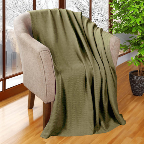 Lightweight Cotton Blanket – Metro Chevron, All-Season Bedding