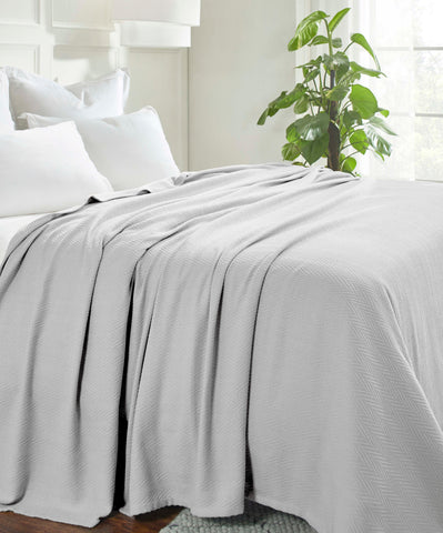 Lightweight Cotton Blanket – Metro Chevron, All-Season Bedding