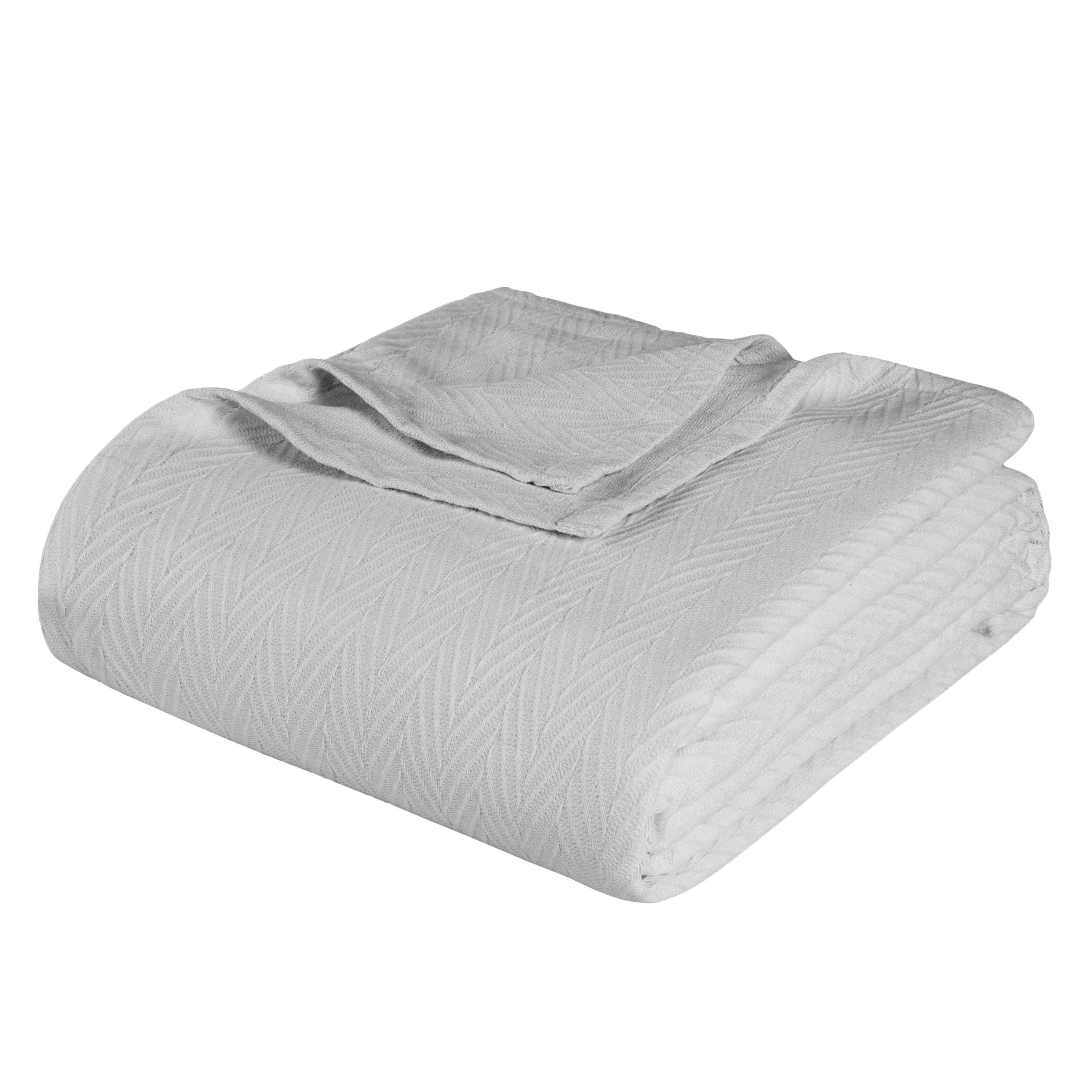 Metro Chevron Zig-Zag Modern All-Season Cotton Blanket