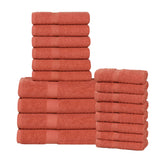 Highly Absorbent Eco-Friendly Soft Cotton 18 Piece Towel Set