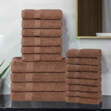 Highly Absorbent Eco-Friendly Soft Cotton 18 Piece Towel Set