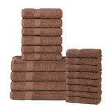 Highly Absorbent Eco-Friendly Soft Cotton 18 Piece Towel Set