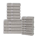 Highly Absorbent Eco-Friendly Soft Cotton 18 Piece Towel Set