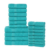 Highly Absorbent Eco-Friendly Soft Cotton 18 Piece Towel Set
