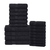 Highly Absorbent Eco-Friendly Soft Cotton 18 Piece Towel Set