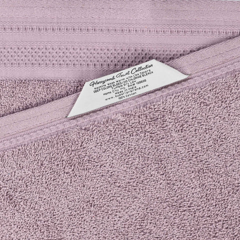 Cotton Waffle Border Towel Set 12-Piece - Honeycomb