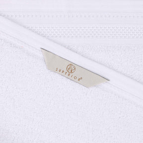 Honeycomb Textured Waffle Border Cotton 8 Piece Towel Set