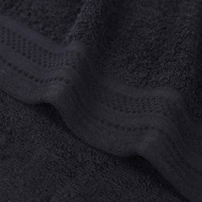 Honeycomb Textured Waffle Border Cotton Face Towels, Set of 12