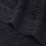 Honeycomb Textured Waffle Border Cotton Face Towels, Set of 12