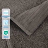 Honeycomb Textured Waffle Border Cotton Face Towels, Set of 12