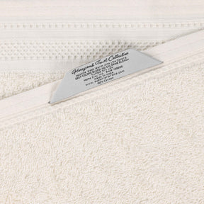 Honeycomb Textured Waffle Border Cotton Face Towels, Set of 12
