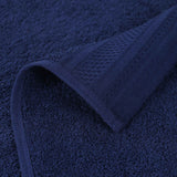 Honeycomb Textured Waffle Border Cotton Face Towels, Set of 12