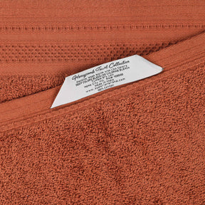 Honeycomb Textured Waffle Border Cotton Face Towels, Set of 12