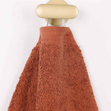 Honeycomb Textured Waffle Border Cotton Face Towels, Set of 12