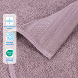 Honeycomb Textured Waffle Border Cotton Face Towels, Set of 12