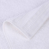 Honeycomb Textured Waffle Border Cotton Face Towels, Set of 12