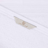 Honeycomb Textured Waffle Border Cotton Face Towels, Set of 12
