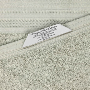 Honeycomb Textured Waffle Border Cotton Face Towels, Set of 12