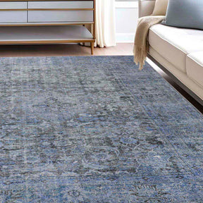 Huda Rustic Oriental Medallion Indoor Large Area Rugs Or Runner Rug