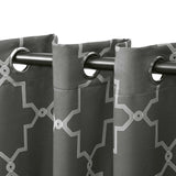 Imperial Trellis Washable Room Darkening Blackout Curtains, Set of 2