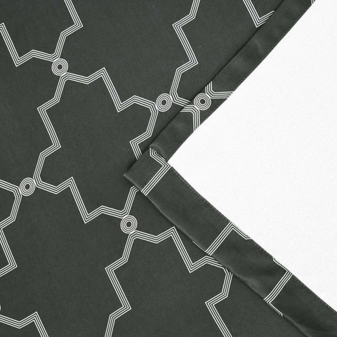 Imperial Trellis Washable Room Darkening Blackout Curtains, Set of 2
