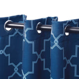 Imperial Trellis Washable Room Darkening Blackout Curtains, Set of 2