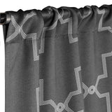 Imperial Trellis Washable Room Darkening Blackout Curtains, Set of 2