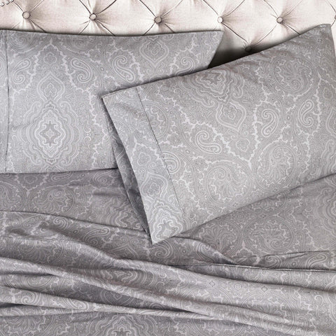 600 Thread Count Paisley Cotton Sheets - Deep Pocket