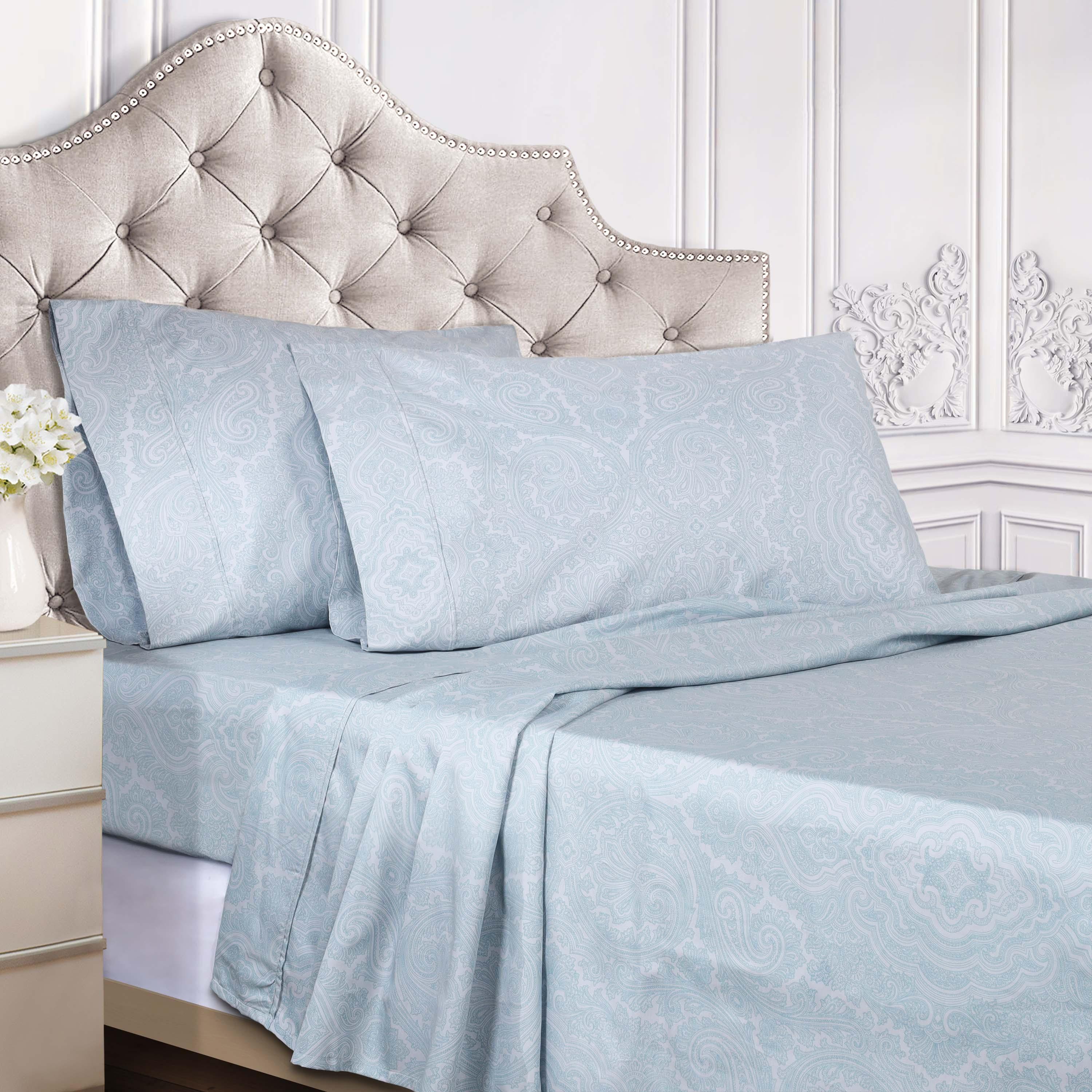 Italian Paisley Cotton Blend 600 Thread Count Deep Pocket Sheet Set