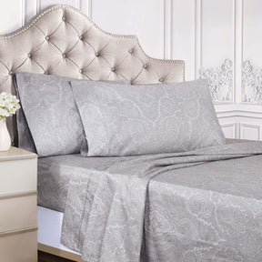 Italian Paisley Cotton Blend 600 Thread Count Deep Pocket Sheet Set
