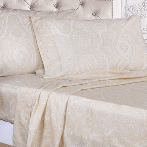 Italian Paisley Cotton Blend 600 Thread Count Deep Pocket Sheet Set