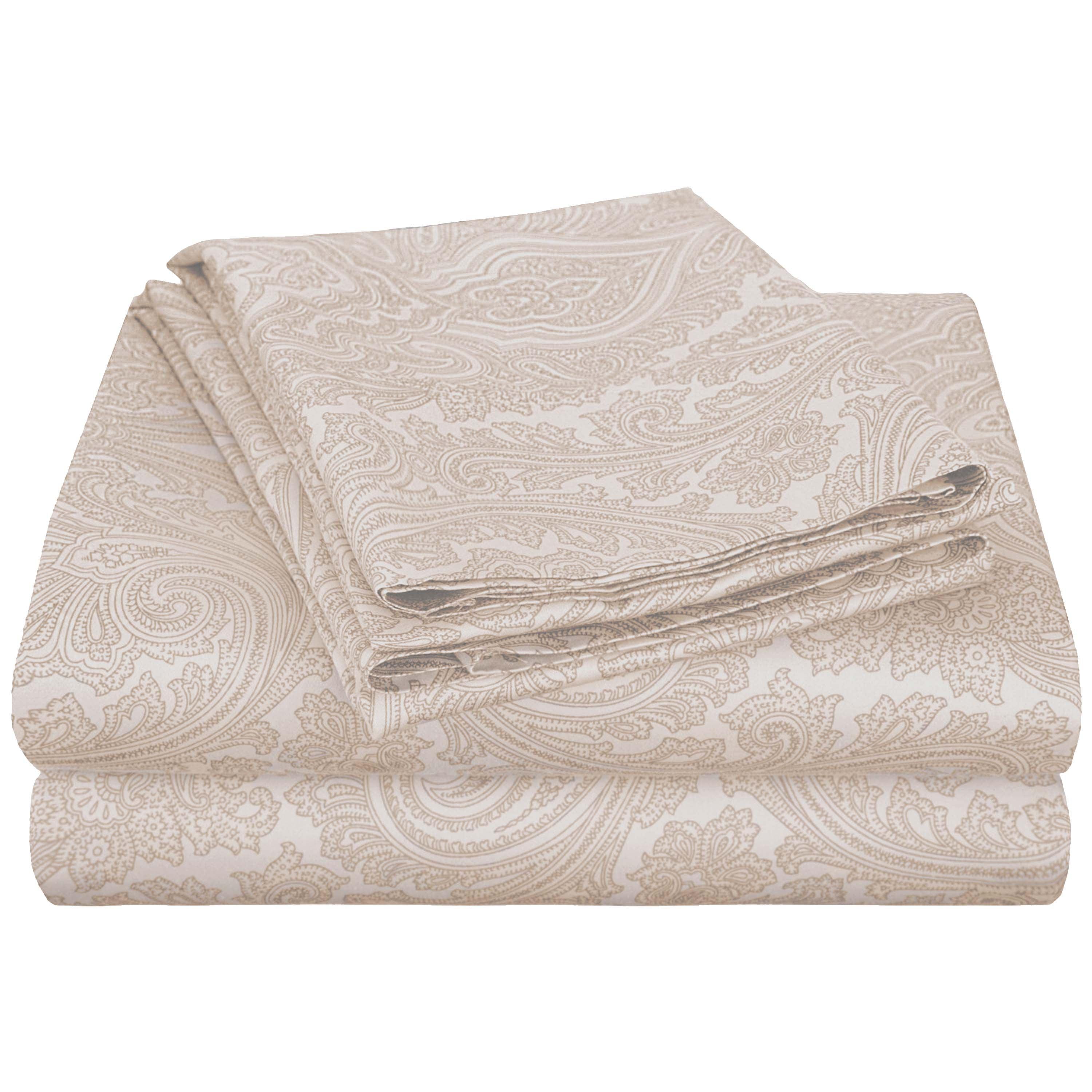 Italian Paisley Cotton Blend 600 Thread Count Deep Pocket Sheet Set