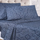 600 Thread Count Paisley Cotton Sheets - Deep Pocket