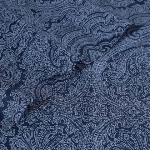 600 Thread Count Paisley Cotton Sheets - Deep Pocket