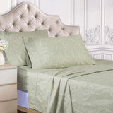 600 Thread Count Paisley Cotton Sheets - Deep Pocket
