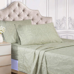 Italian Paisley Cotton Blend 600 Thread Count Deep Pocket Sheet Set