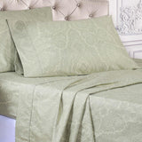 600 Thread Count Paisley Cotton Sheets - Deep Pocket