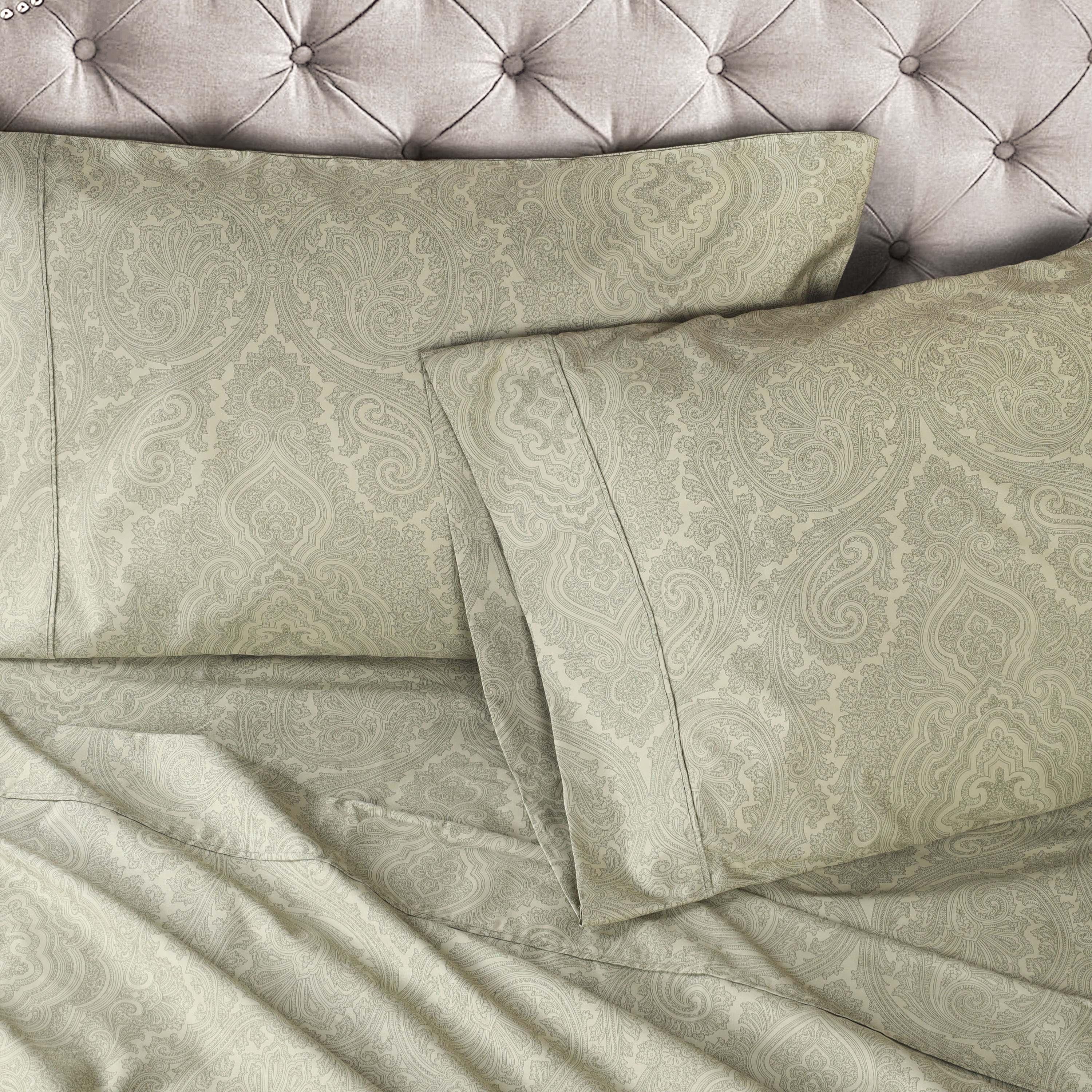 Italian Paisley Cotton Blend 600 Thread Count Deep Pocket Sheet Set